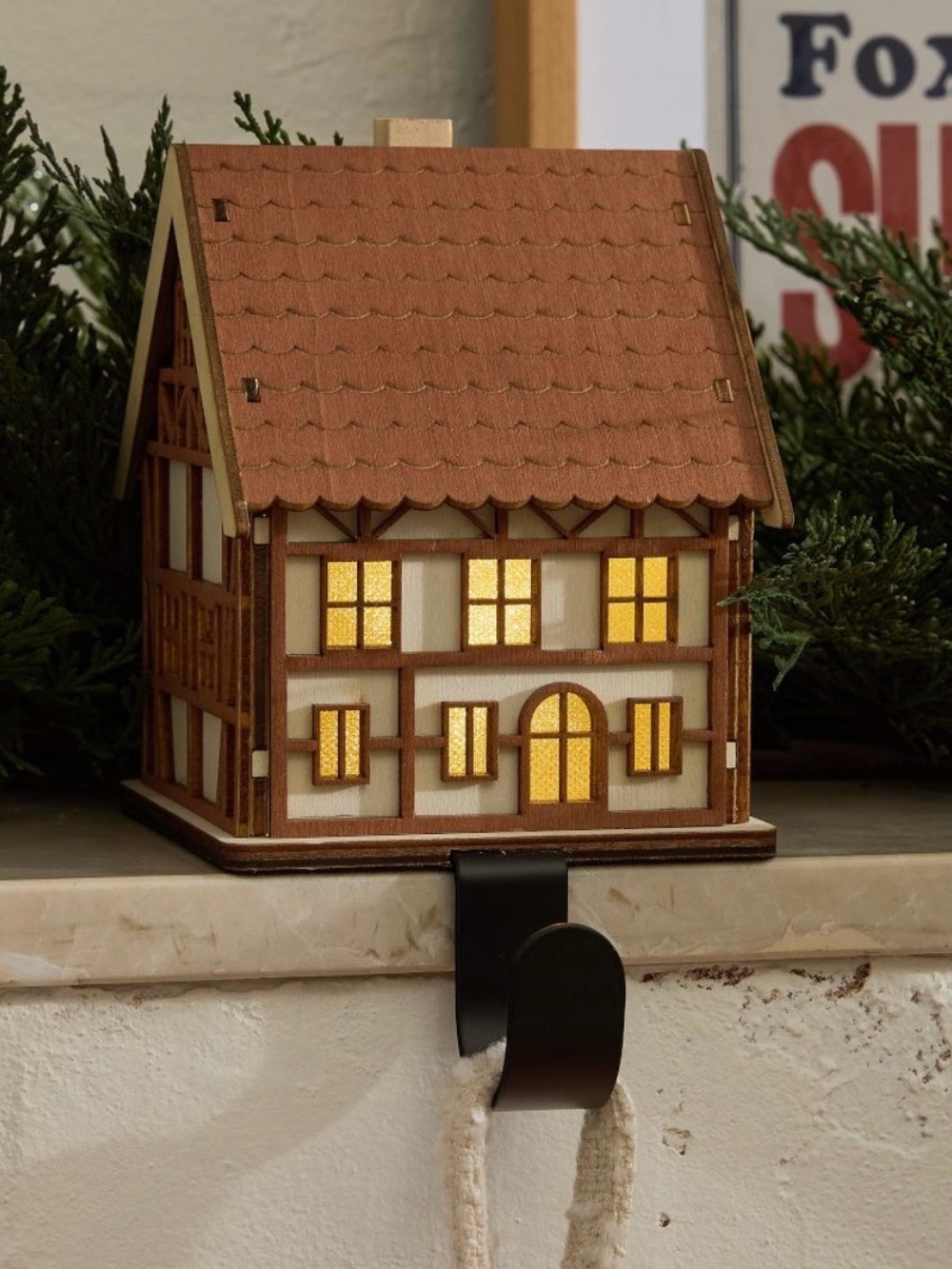 West Elm Scandi Front Cabin Stocking Holder
